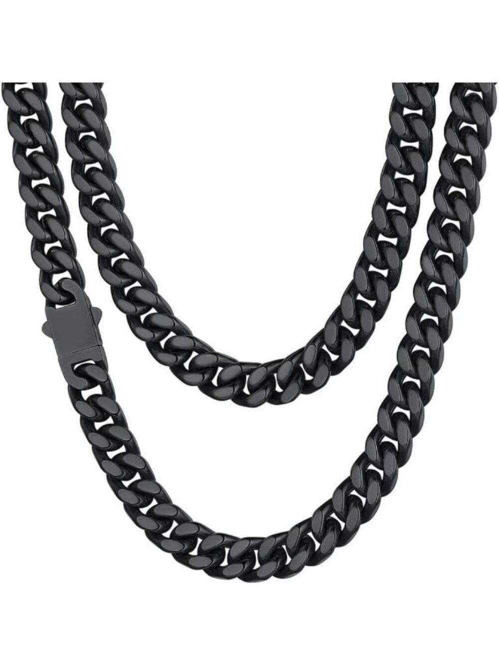 Stylish Cuban Link Chain Necklace for Men - Waterproof Stainless Steel Jewelry
